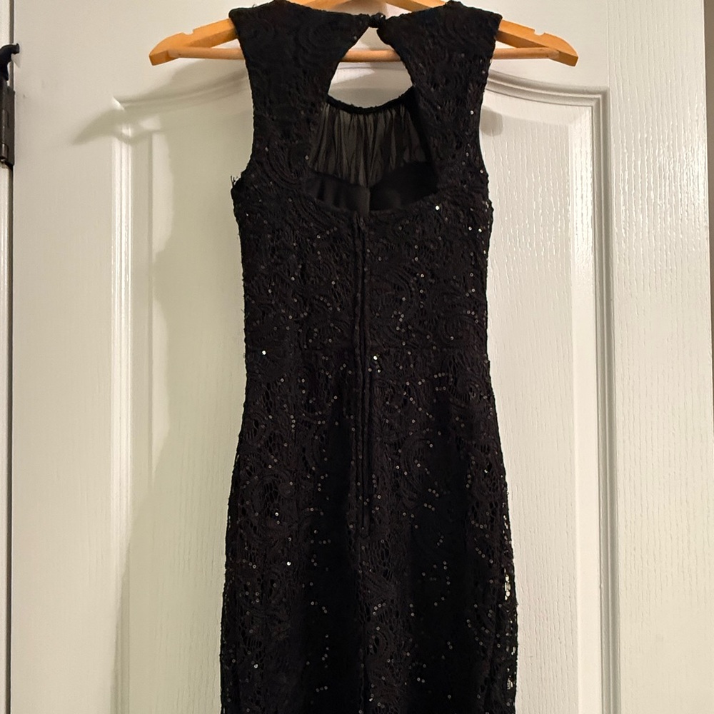City Studio Black Sequin Mini Dress
